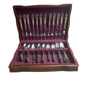 EKCO Eterna Padua (Japan) Stainless Steel Flatware Set—Service for 12–VINTAGE